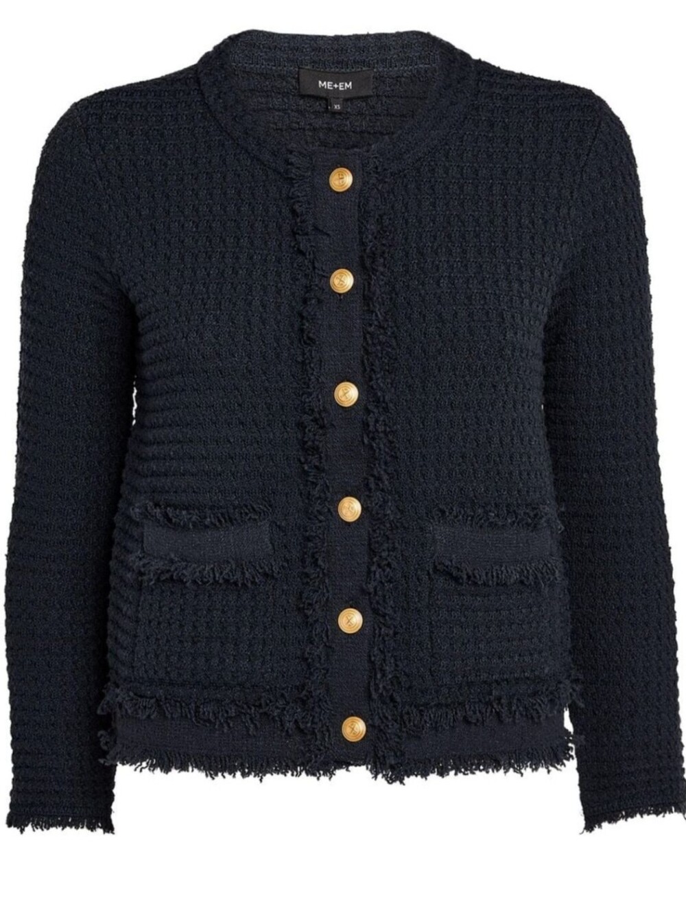 ME + EM Black Boucle Jacket